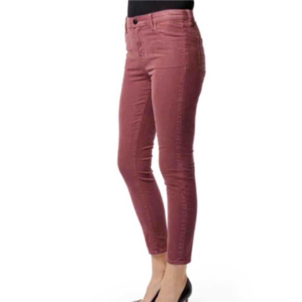 NEW J. Brand Alana Madame Corduroy Pants Purple Pink Mauve Skinny Jeans 2 or 4